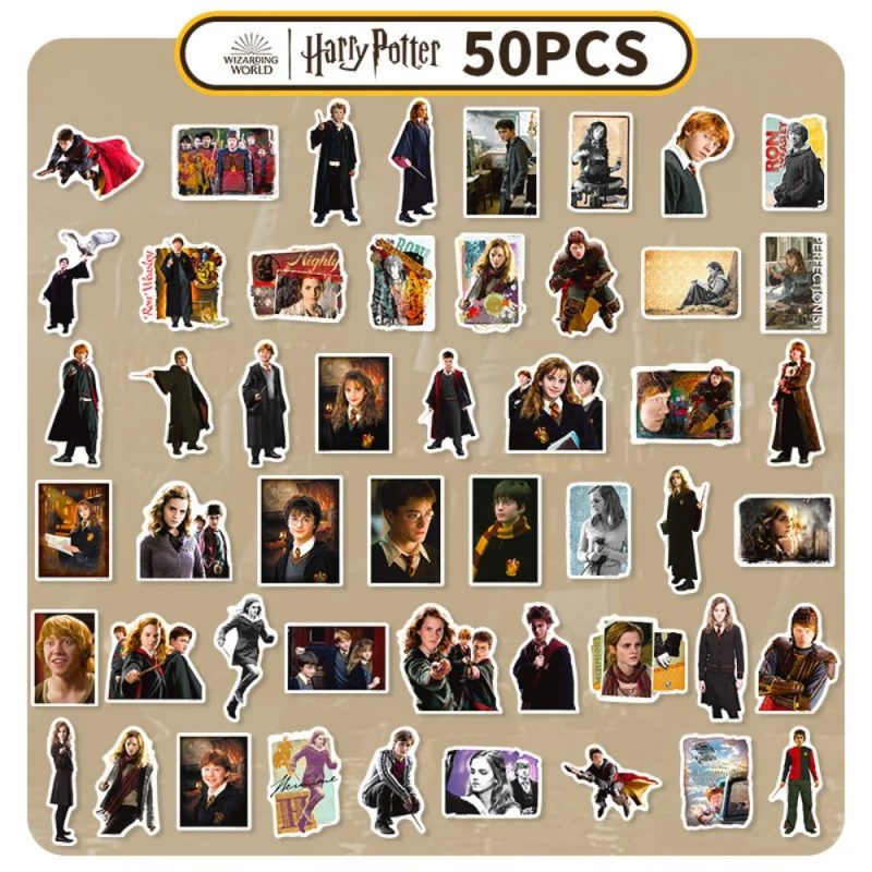 50Pcs Harry Potter Waterproof Stickers – Q Version Cartoon - Image 11
