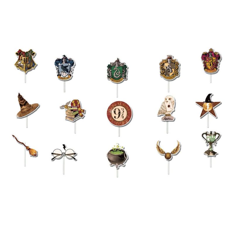 Cartoon Magician Harry Potter Cupcake Toppers - Image 7
