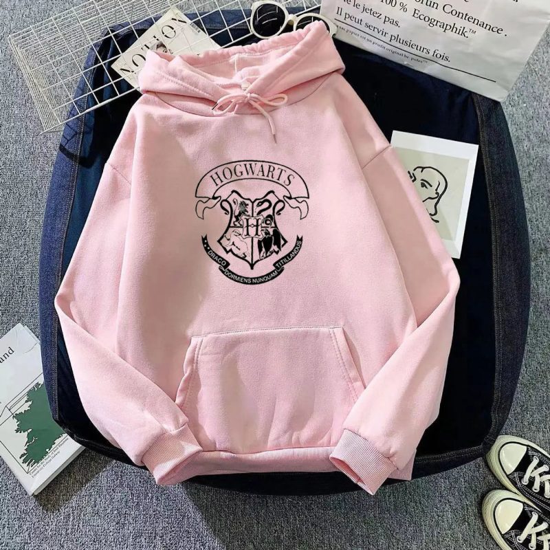 Fashion Y2K Hogwarts Printed Hoodie - Image 9