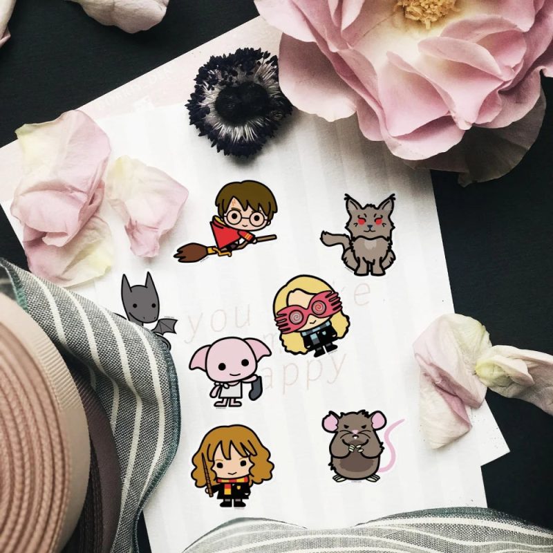 50Pcs Harry Potter Waterproof Stickers – Q Version Cartoon - Image 3
