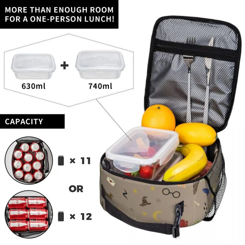 Cartoon Harries Magic World Insulated Lunch Tote Bag - Image 4