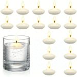 6/10/16PCS Unscented Floating Disc Candles