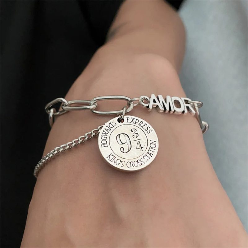 Harry Potter Metal Necklace & Bracelet Set - Image 5