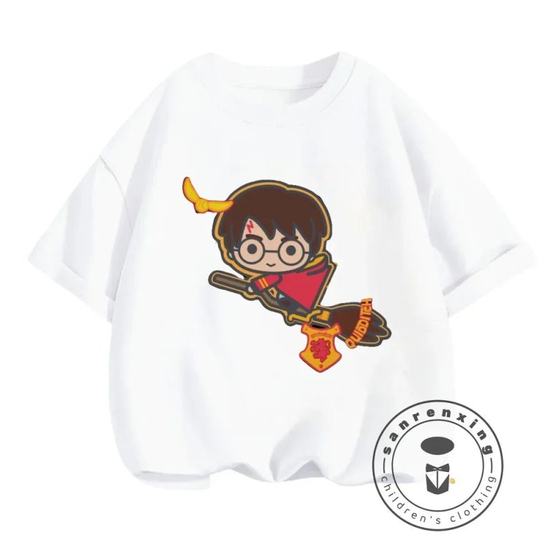 Kids Boys & Girls Cartoon Anime Harry Potter T-Shirt - Image 4