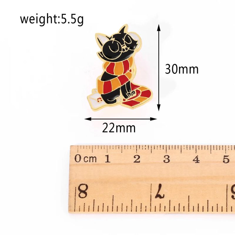 Kawaii Harry Potter Wizard Cat Brooch - Image 7