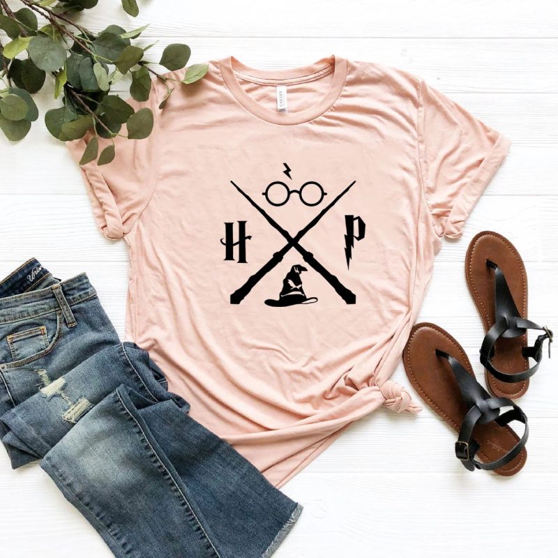 Wizard Hat & Wand Graphic T-Shirt - Image 5