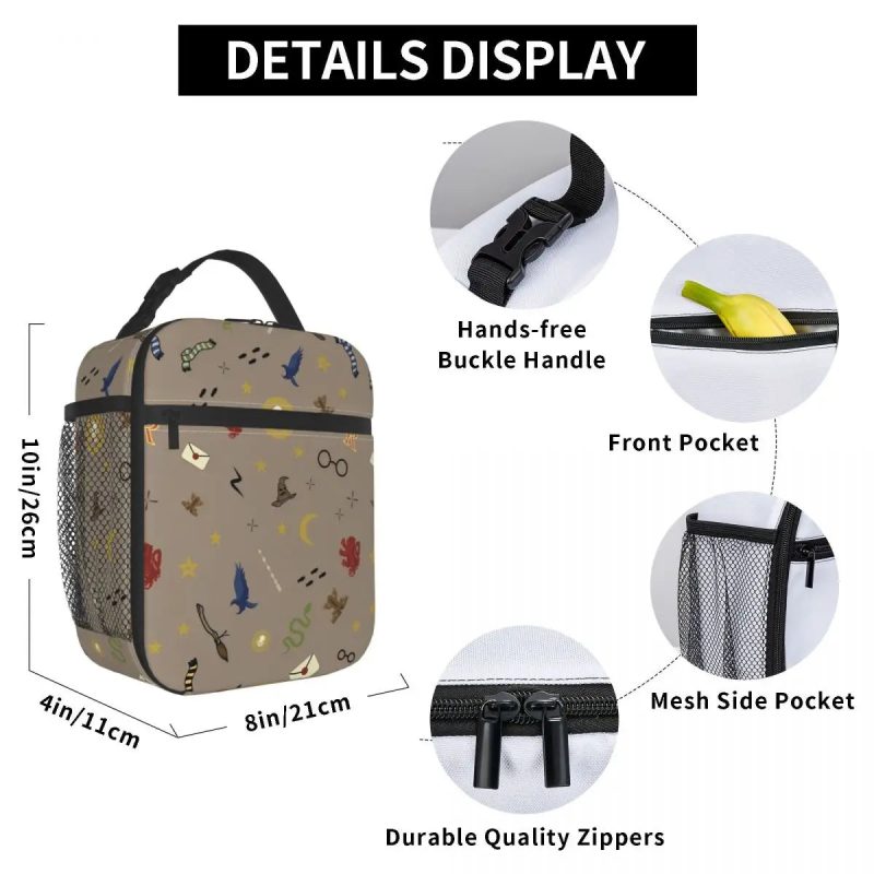 Cartoon Harries Magic World Insulated Lunch Tote Bag - Image 6