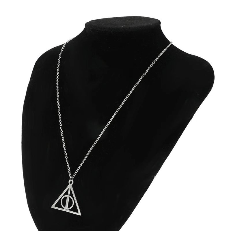 Harry Potter Luna & Deathly Hallows Rotatable Pendant Necklace - Image 6