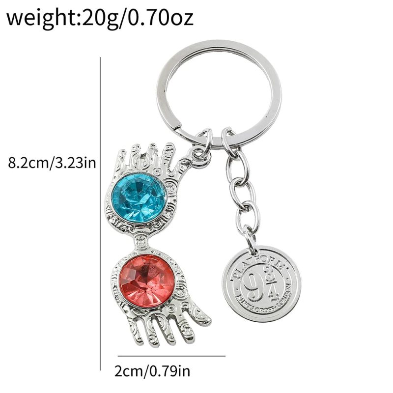 Harry Potter Rhinestone Pendant Keychain - Image 2