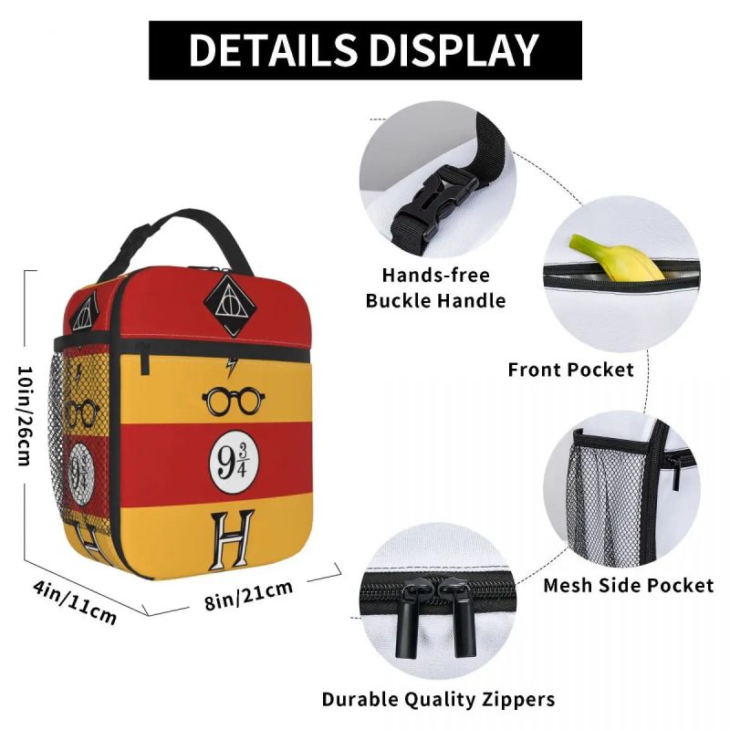 Harry Potter Magic World Insulated Lunch Tote Bag - Image 6