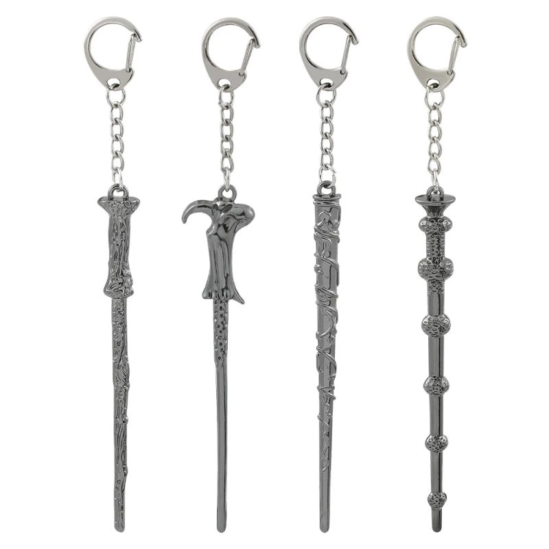 Harry Potter Magic Wand Metal Pendant Keyring