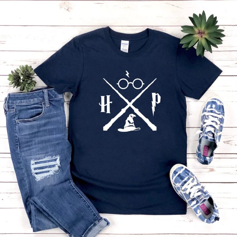 Wizard Hat & Wand Graphic T-Shirt - Image 16