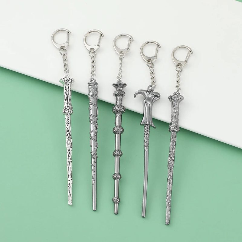 Harry Potter Magic Wand Metal Pendant Keyring - Image 4