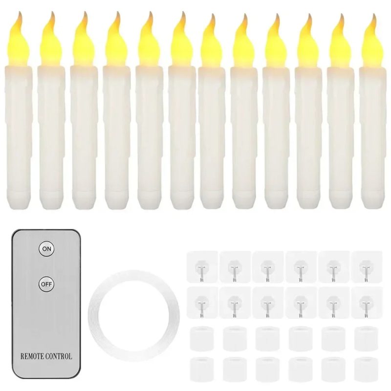 Floating LED Candles with Magic Wand Remote - Image 10