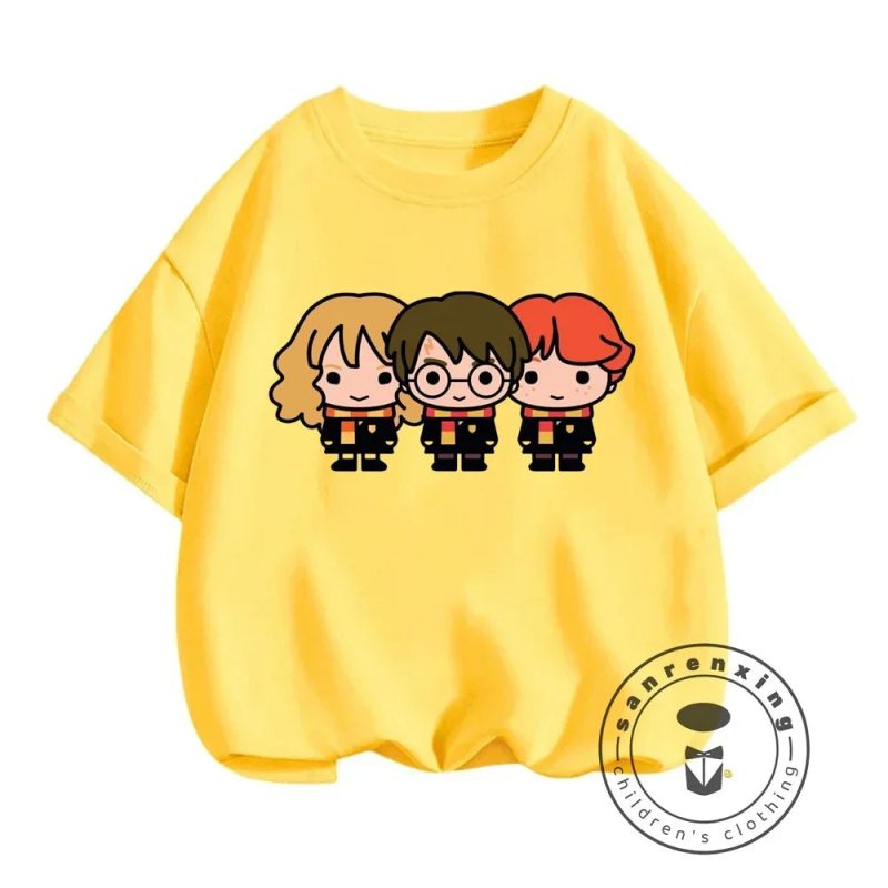 Kids Boys & Girls Cartoon Anime Harry Potter T-Shirt - Image 3
